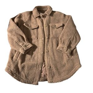 American Eagle Outfitters Tan Teddy Jacket
